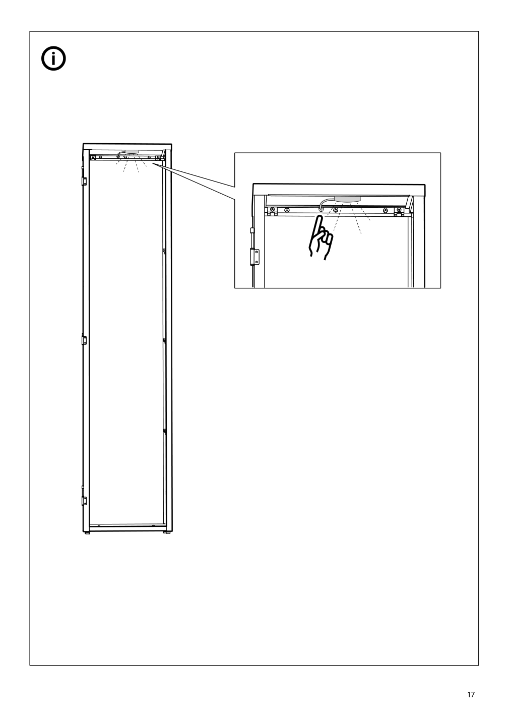 Assembly instructions for IKEA Blaliden glass door cabinet white | Page 17 - IKEA BLÅLIDEN glass-door cabinet 005.012.43