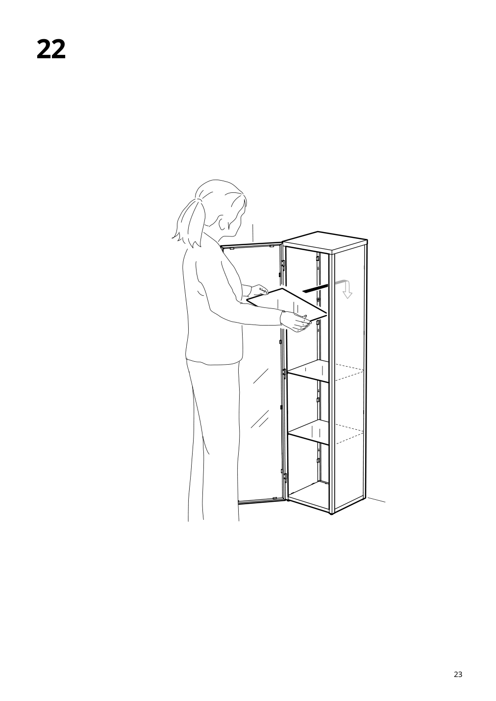 Assembly instructions for IKEA Blaliden glass door cabinet black | Page 23 - IKEA BLÅLIDEN / STRIMSÄV glass-door cabinet with lighting 895.229.25