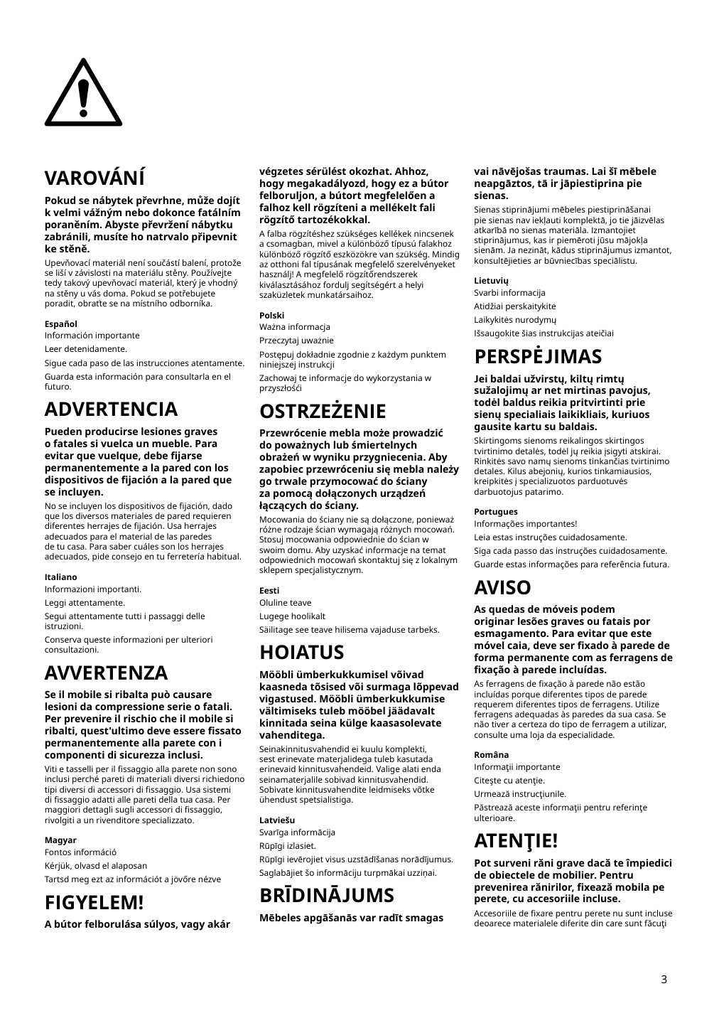 Assembly instructions for IKEA Blaliden glass door cabinet white | Page 3 - IKEA BLÅLIDEN glass-door cabinet 005.012.43