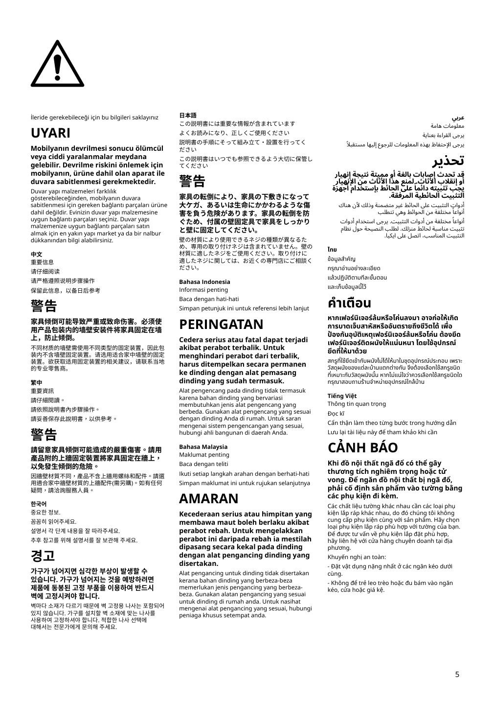 Assembly instructions for IKEA Blaliden glass door cabinet black | Page 5 - IKEA BLÅLIDEN glass-door cabinet 005.205.19