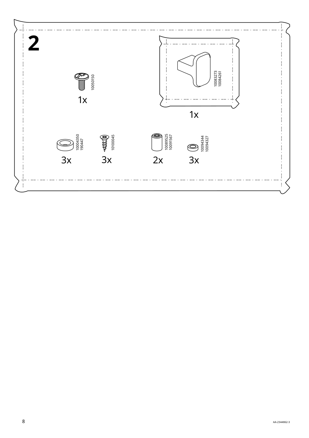 Assembly instructions for IKEA Blaliden glass door cabinet white | Page 8 - IKEA BLÅLIDEN / STRIMSÄV glass-door cabinet with lighting 395.229.56