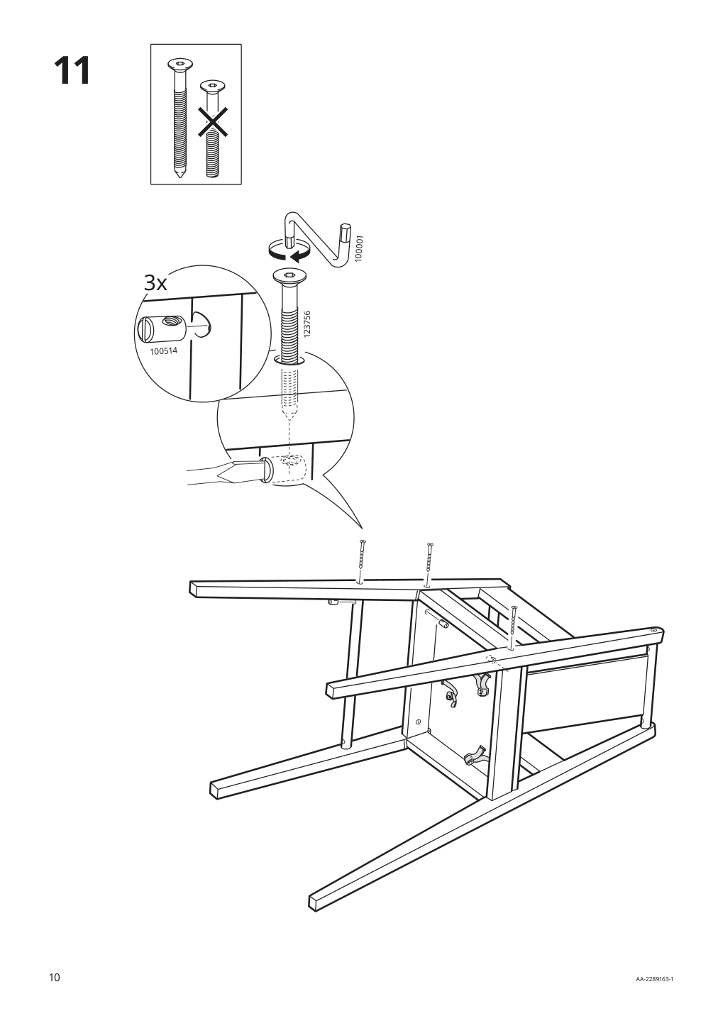 Assembly instructions for IKEA Blames high chair with tray black | Page 10 - IKEA BLÅMES high chair with tray 501.650.79