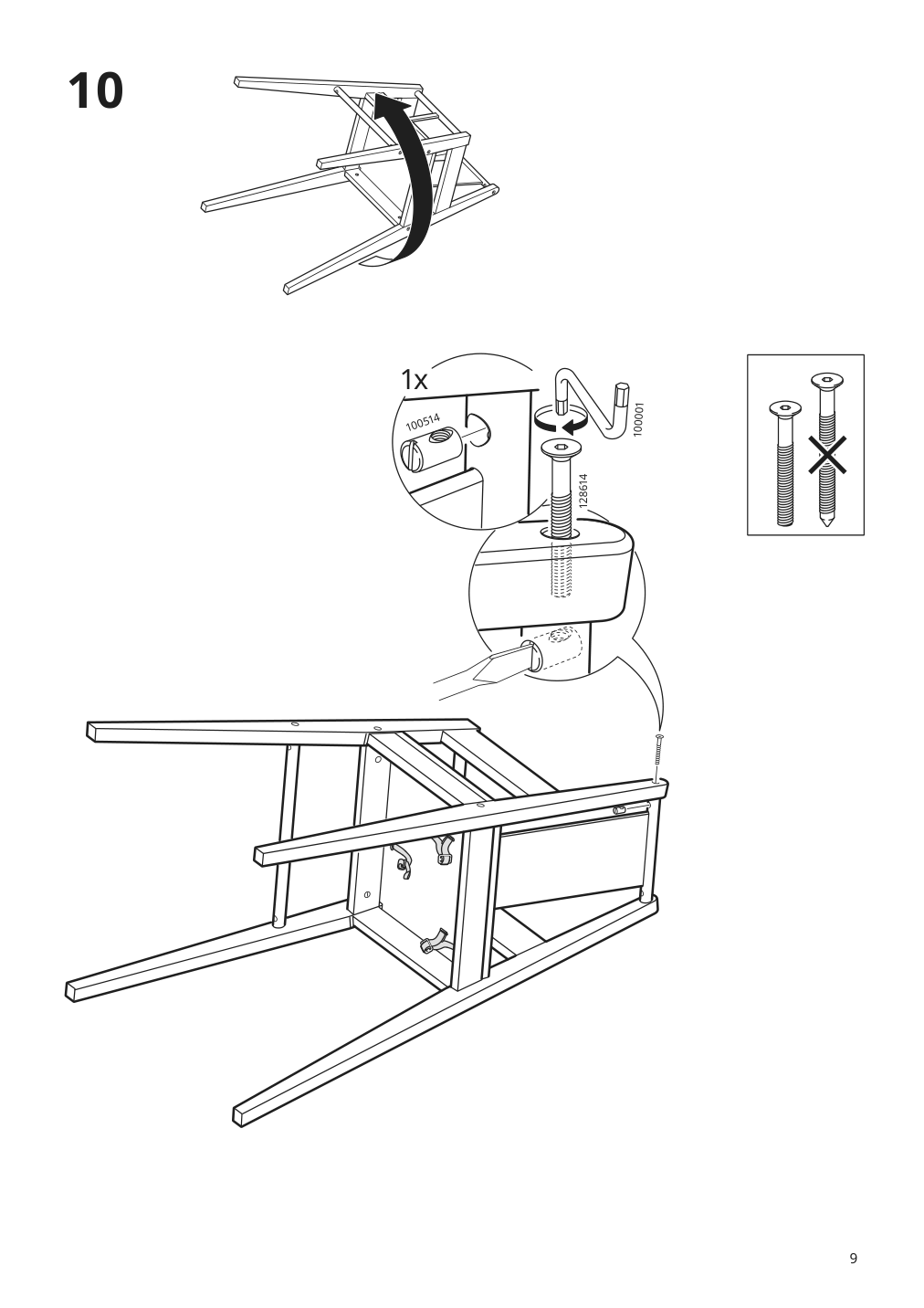 Assembly instructions for IKEA Blames high chair with tray black | Page 9 - IKEA BLÅMES high chair with tray 501.650.79