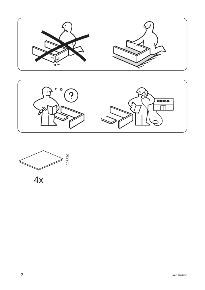 Assembly instructions for IKEA Blaser mirror | Page 2 - IKEA BLÅSER mirror 105.343.37