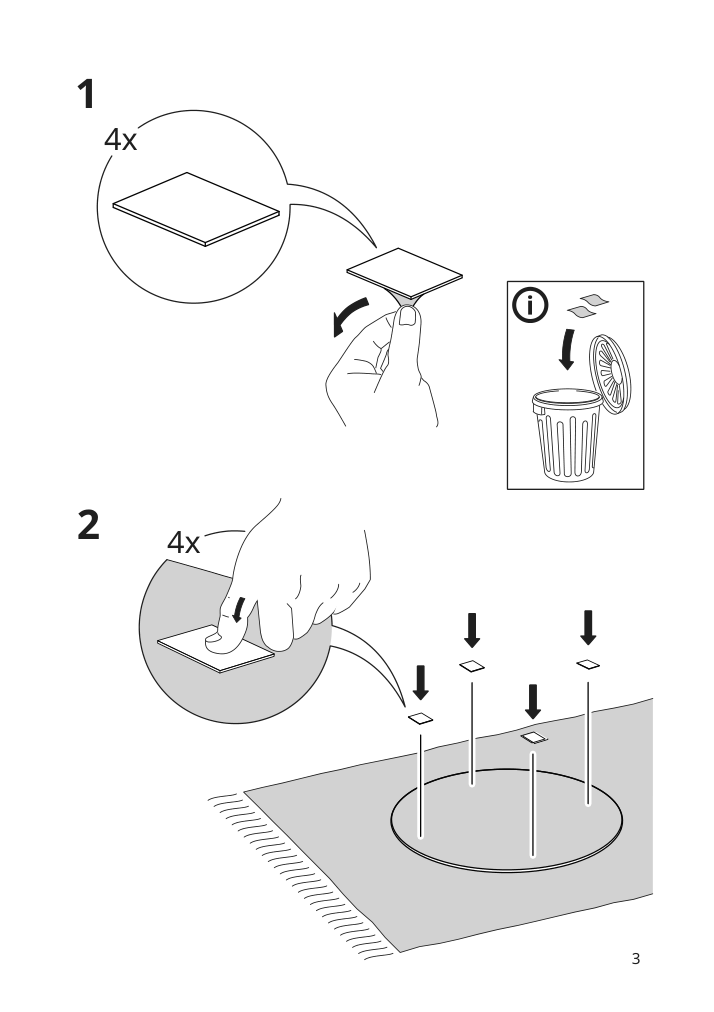 Assembly instructions for IKEA Blaser mirror | Page 3 - IKEA BLÅSER mirror 105.343.37