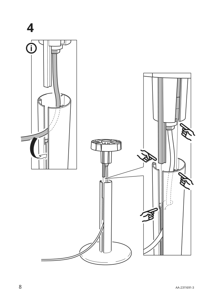 Assembly instructions for IKEA Blasverk table lamp blue | Page 8 - IKEA BLÅSVERK table lamp 605.012.59