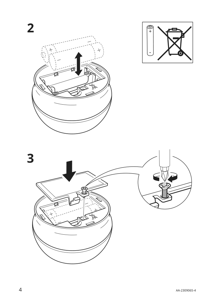 Assembly instructions for IKEA Blavingad soft toy with led nightlight turquoise octopus battery operated | Page 4 - IKEA BLÅVINGAD soft toy with LED nightlight 705.169.34