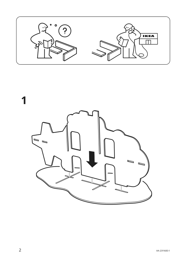 Assembly instructions for IKEA Blavingad submarine playset 11 pieces multicolor | Page 2 - IKEA BLÅVINGAD submarine playset, 11 pieces 905.264.99