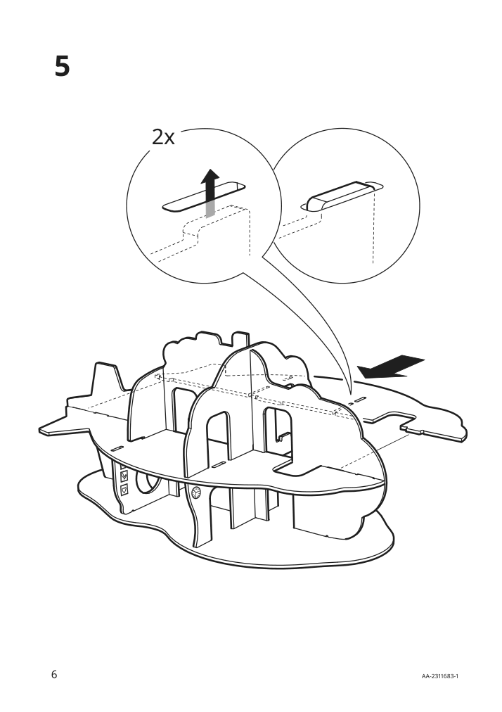 Assembly instructions for IKEA Blavingad submarine playset 11 pieces multicolor | Page 6 - IKEA BLÅVINGAD submarine playset, 11 pieces 905.264.99