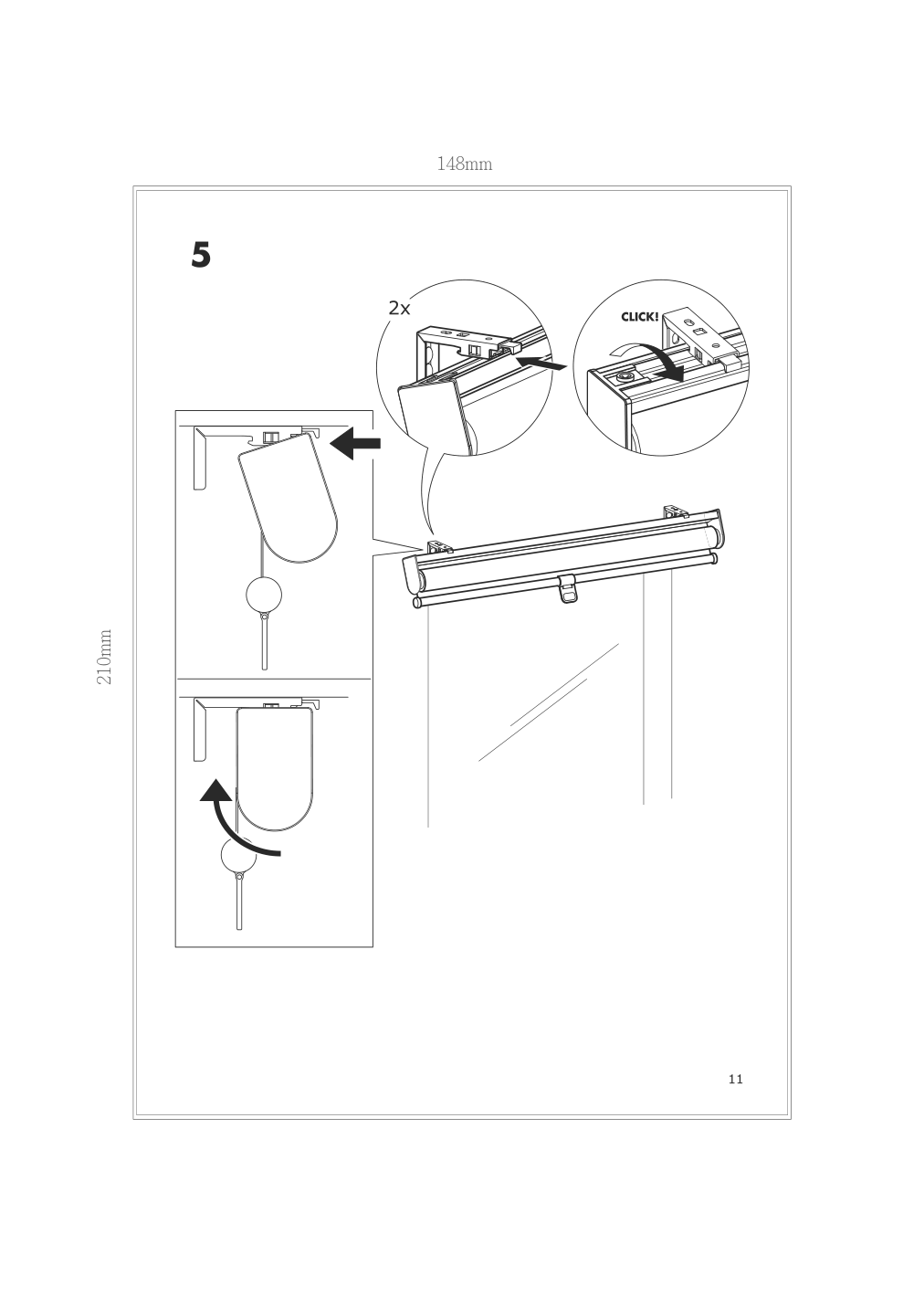 Assembly instructions for IKEA Bleking roller blind red brown | Page 11 - IKEA BLEKING roller blind 704.598.82