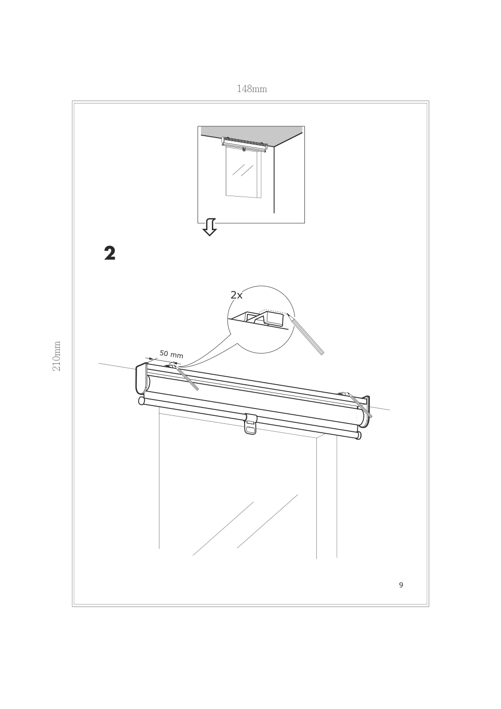 Assembly instructions for IKEA Bleking roller blind red brown | Page 9 - IKEA BLEKING roller blind 704.598.82