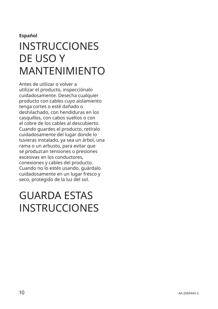 Assembly instructions for IKEA Bloetsnoe led string light with 24 lights indoor black | Page 10 - IKEA BLÖTSNÖ LED string light with 24 lights 904.211.38