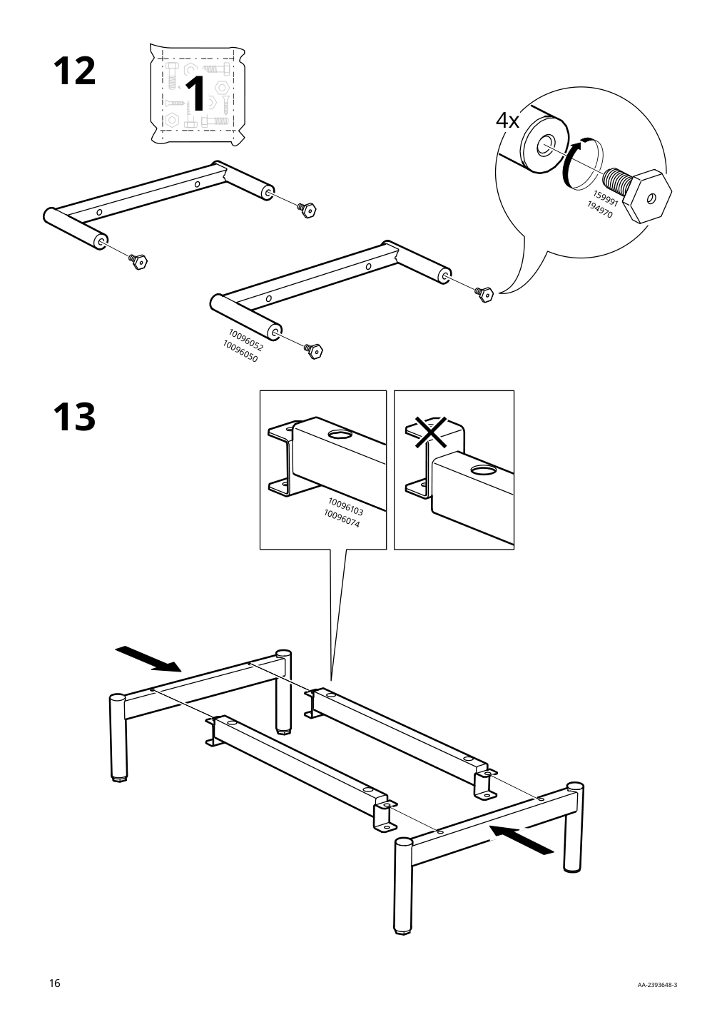 Assembly instructions for IKEA Boastad high cabinet black oak veneer | Page 16 - IKEA BOASTAD high cabinet 505.070.06