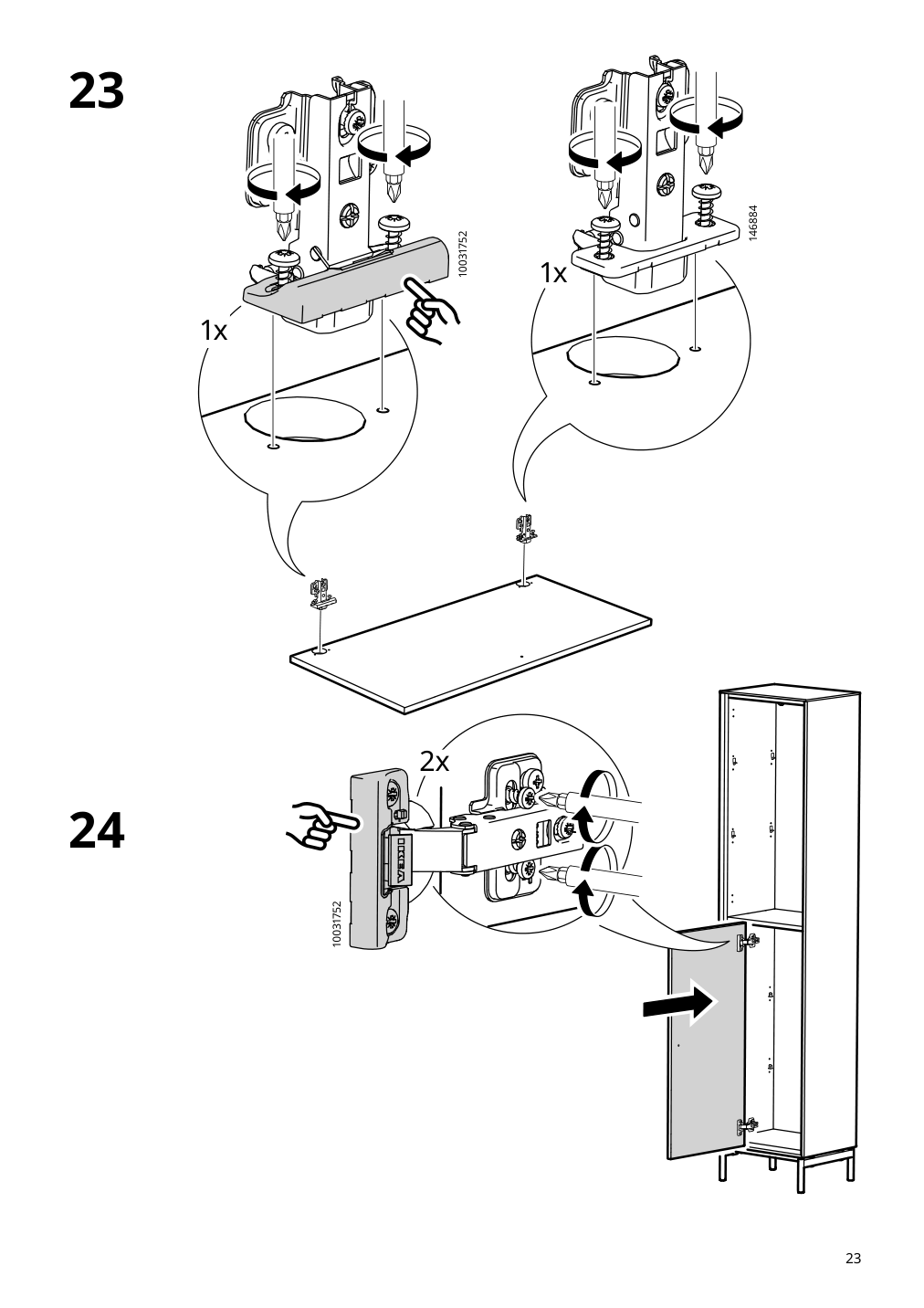 Assembly instructions for IKEA Boastad high cabinet black oak veneer | Page 23 - IKEA BOASTAD high cabinet 505.070.06