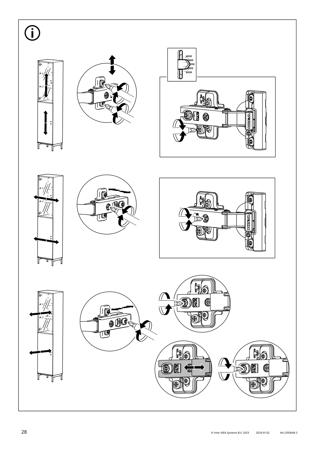 Assembly instructions for IKEA Boastad high cabinet black oak veneer | Page 28 - IKEA BOASTAD storage combination 395.352.18