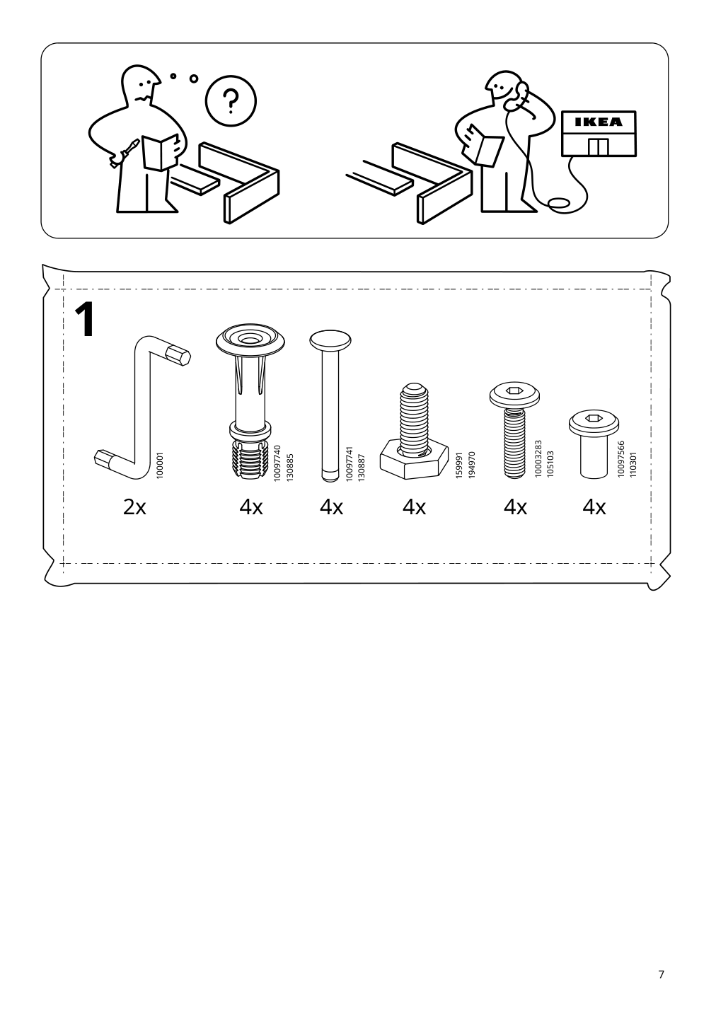 Assembly instructions for IKEA Boastad high cabinet black oak veneer | Page 7 - IKEA BOASTAD TV storage combination 595.352.22