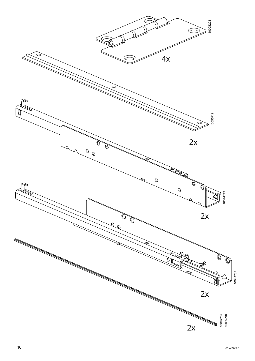 Assembly instructions for IKEA Boastad sideboard black oak veneer | Page 10 - IKEA BOASTAD sideboard 305.070.12