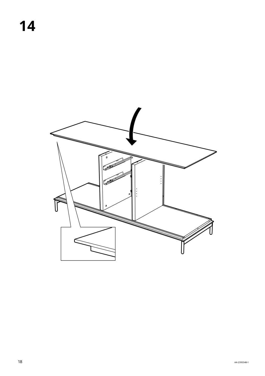 Assembly instructions for IKEA Boastad sideboard black oak veneer | Page 18 - IKEA BOASTAD storage combination 395.352.18