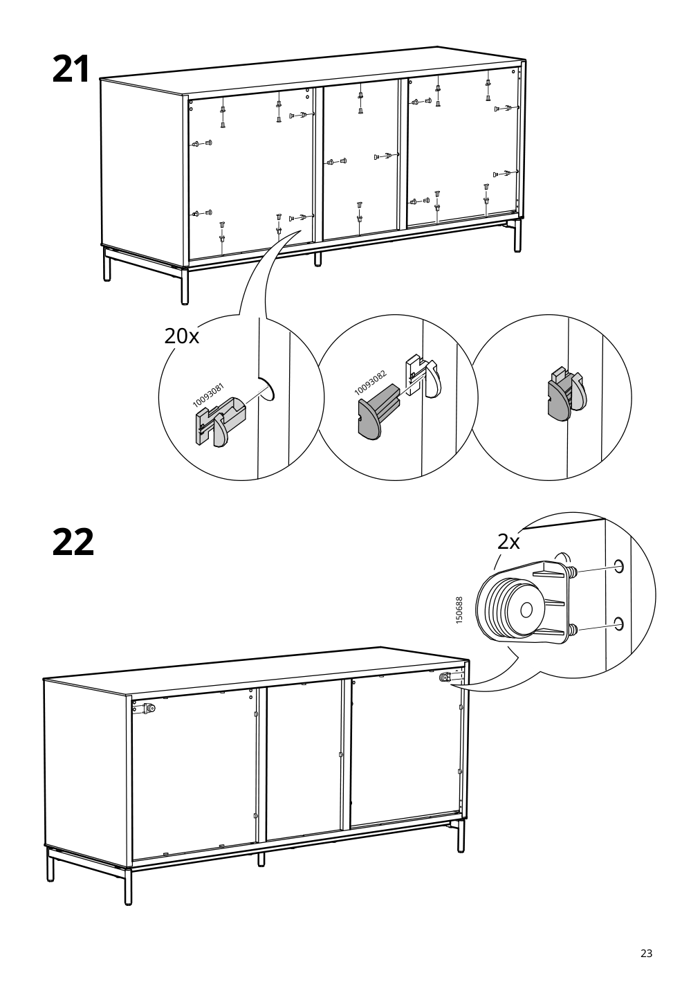 Assembly instructions for IKEA Boastad sideboard black oak veneer | Page 23 - IKEA BOASTAD sideboard 305.070.12