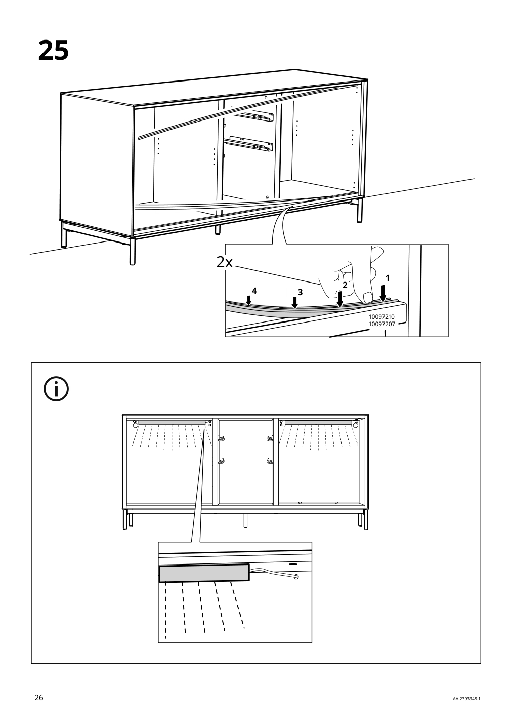 Assembly instructions for IKEA Boastad sideboard black oak veneer | Page 26 - IKEA BOASTAD storage combination 395.352.18