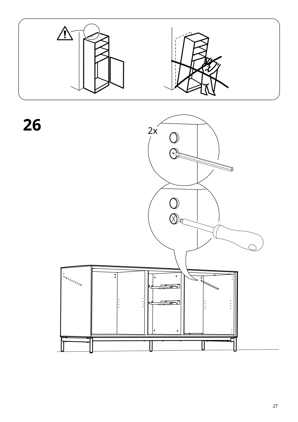 Assembly instructions for IKEA Boastad sideboard black oak veneer | Page 27 - IKEA BOASTAD storage combination 395.352.18