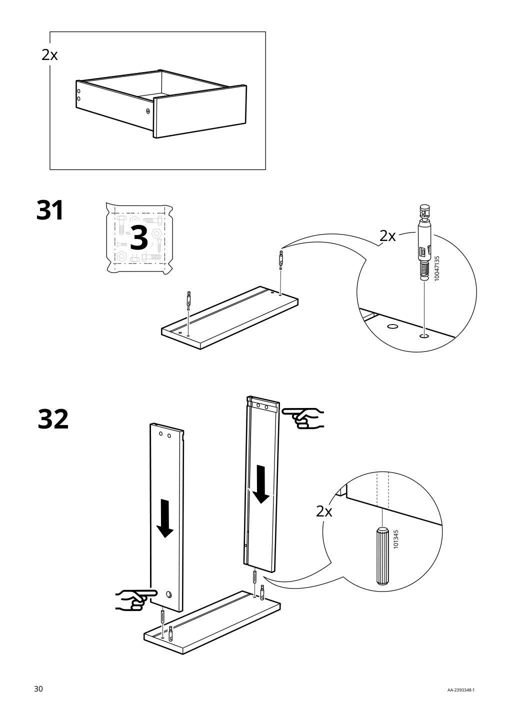 Assembly instructions for IKEA Boastad sideboard black oak veneer | Page 30 - IKEA BOASTAD sideboard 305.070.12