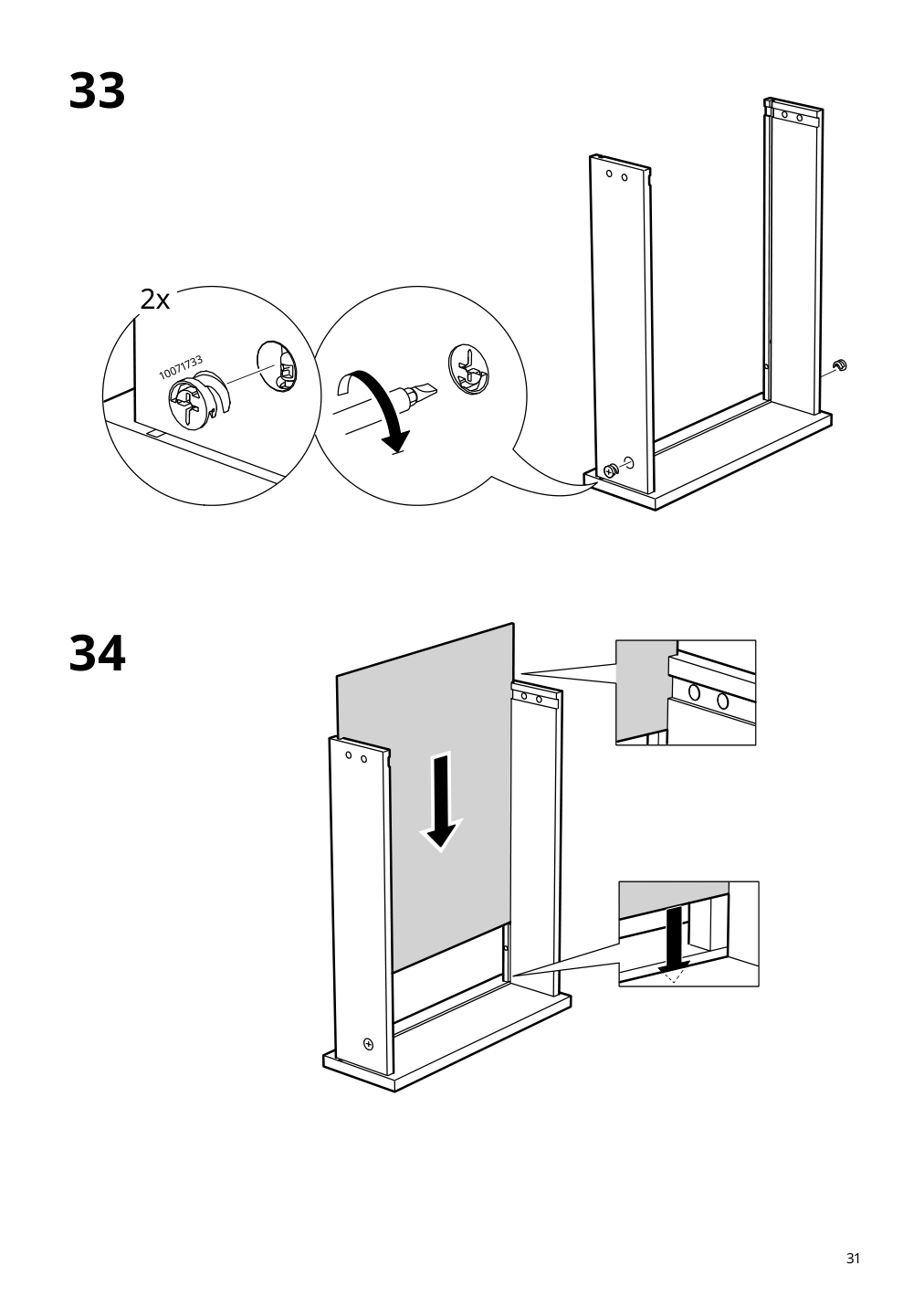 Assembly instructions for IKEA Boastad sideboard black oak veneer | Page 31 - IKEA BOASTAD storage combination 395.352.18