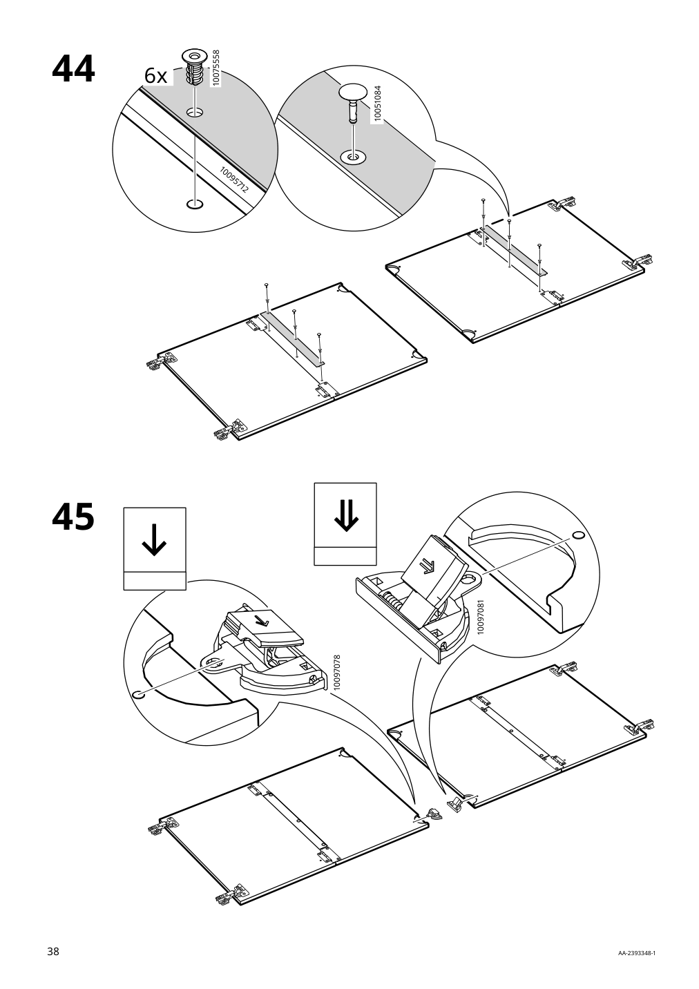 Assembly instructions for IKEA Boastad sideboard black oak veneer | Page 38 - IKEA BOASTAD storage combination 395.352.18