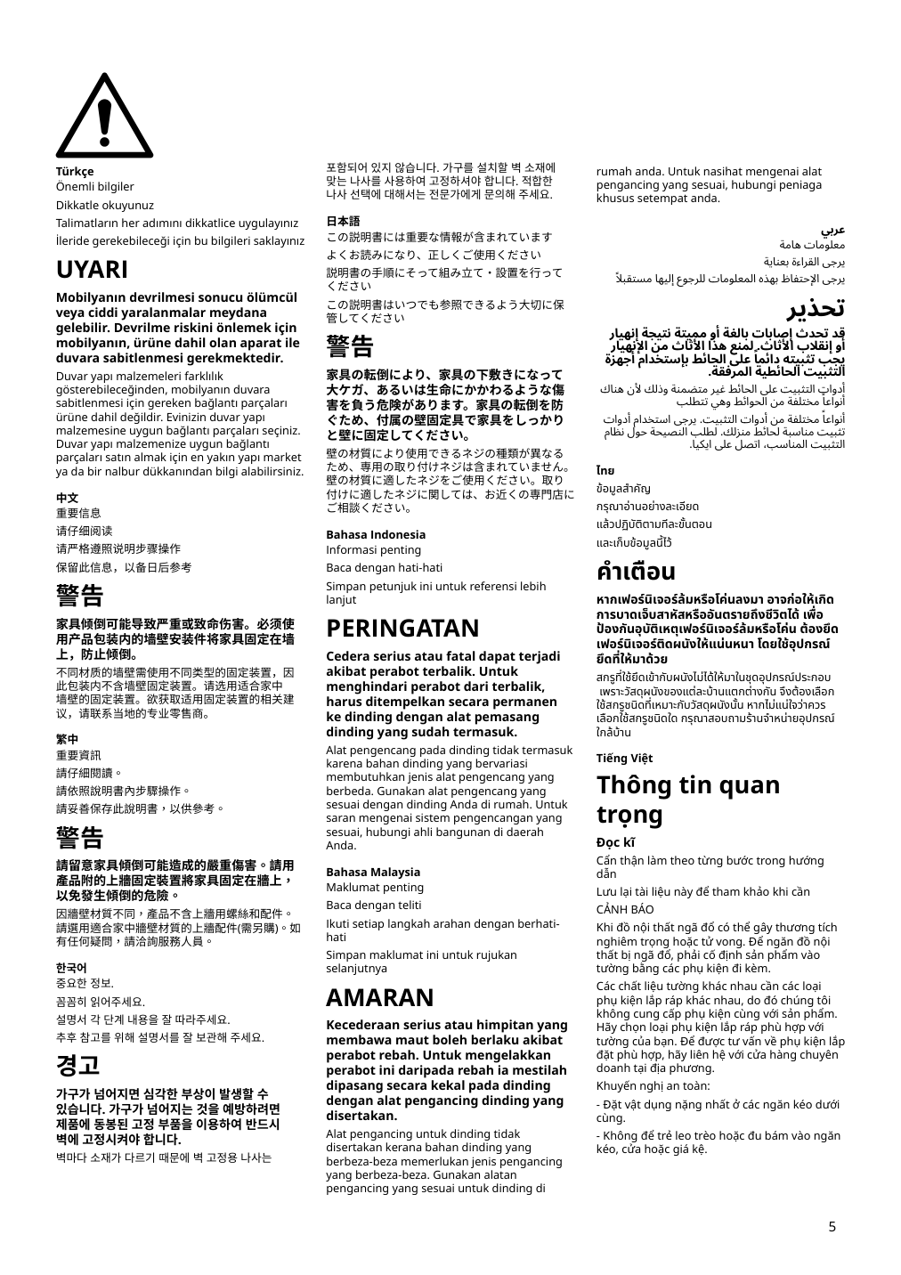 Assembly instructions for IKEA Boastad sideboard black oak veneer | Page 5 - IKEA BOASTAD sideboard 305.070.12