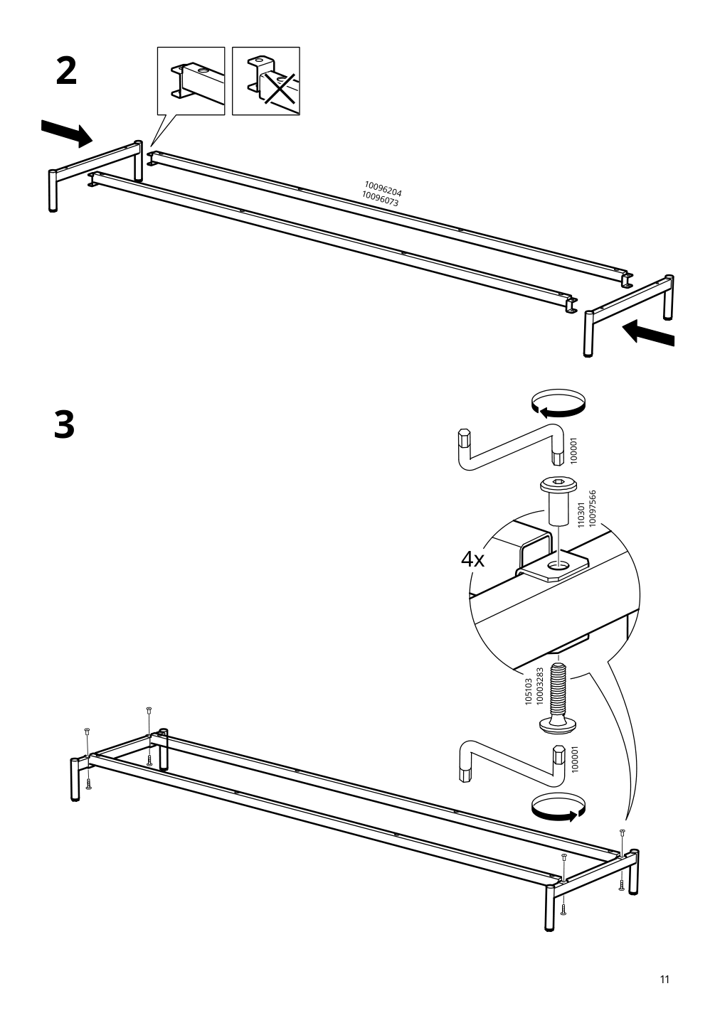 Assembly instructions for IKEA Boastad tv unit black oak veneer | Page 11 - IKEA BOASTAD TV storage combination 195.352.19