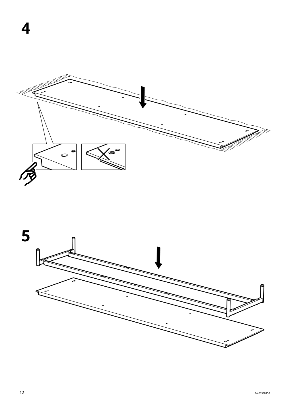 Assembly instructions for IKEA Boastad tv unit black oak veneer | Page 12 - IKEA BOASTAD TV storage combination 195.352.19