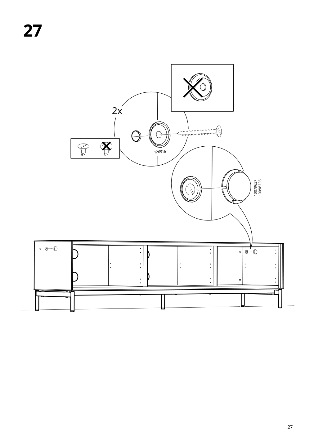 Assembly instructions for IKEA Boastad tv unit black oak veneer | Page 27 - IKEA BOASTAD TV unit 005.070.56