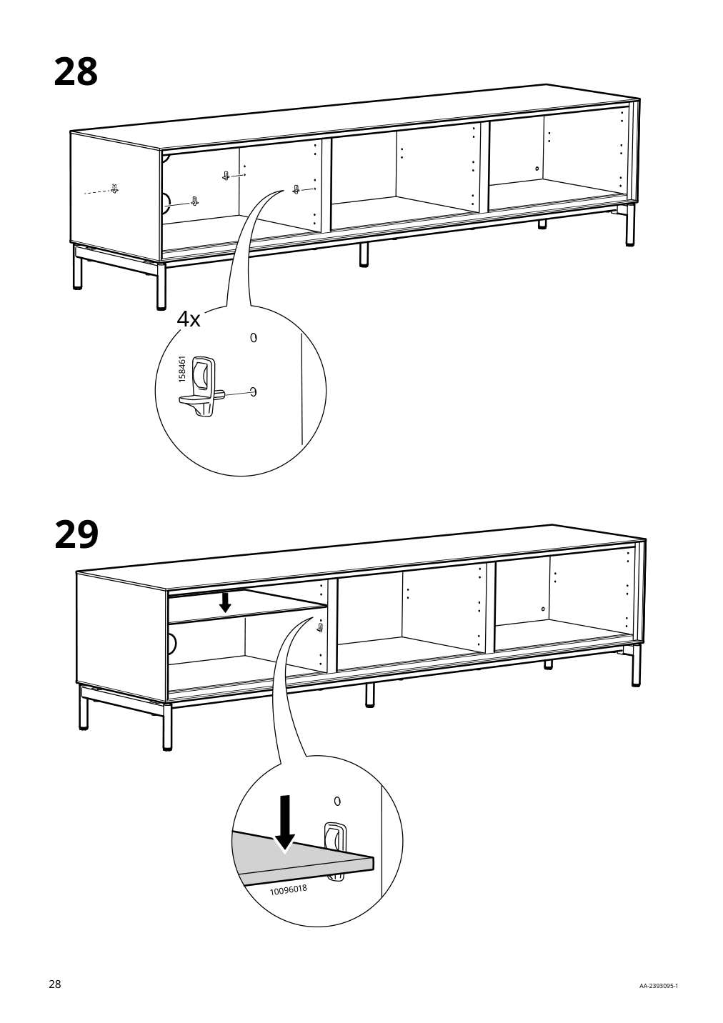 Assembly instructions for IKEA Boastad tv unit black oak veneer | Page 28 - IKEA BOASTAD TV unit 005.070.56