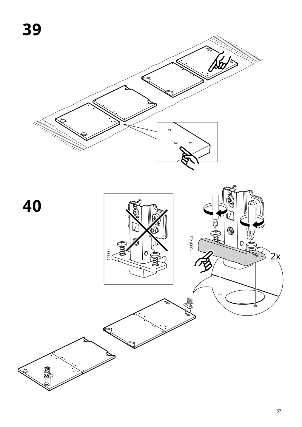 Assembly instructions for IKEA Boastad tv unit black oak veneer | Page 33 - IKEA BOASTAD TV storage combination 195.352.19