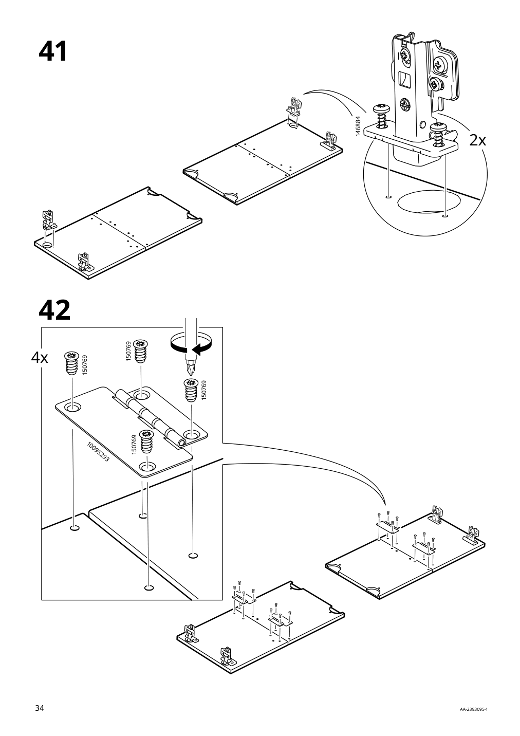 Assembly instructions for IKEA Boastad tv unit black oak veneer | Page 34 - IKEA BOASTAD TV unit 005.070.56