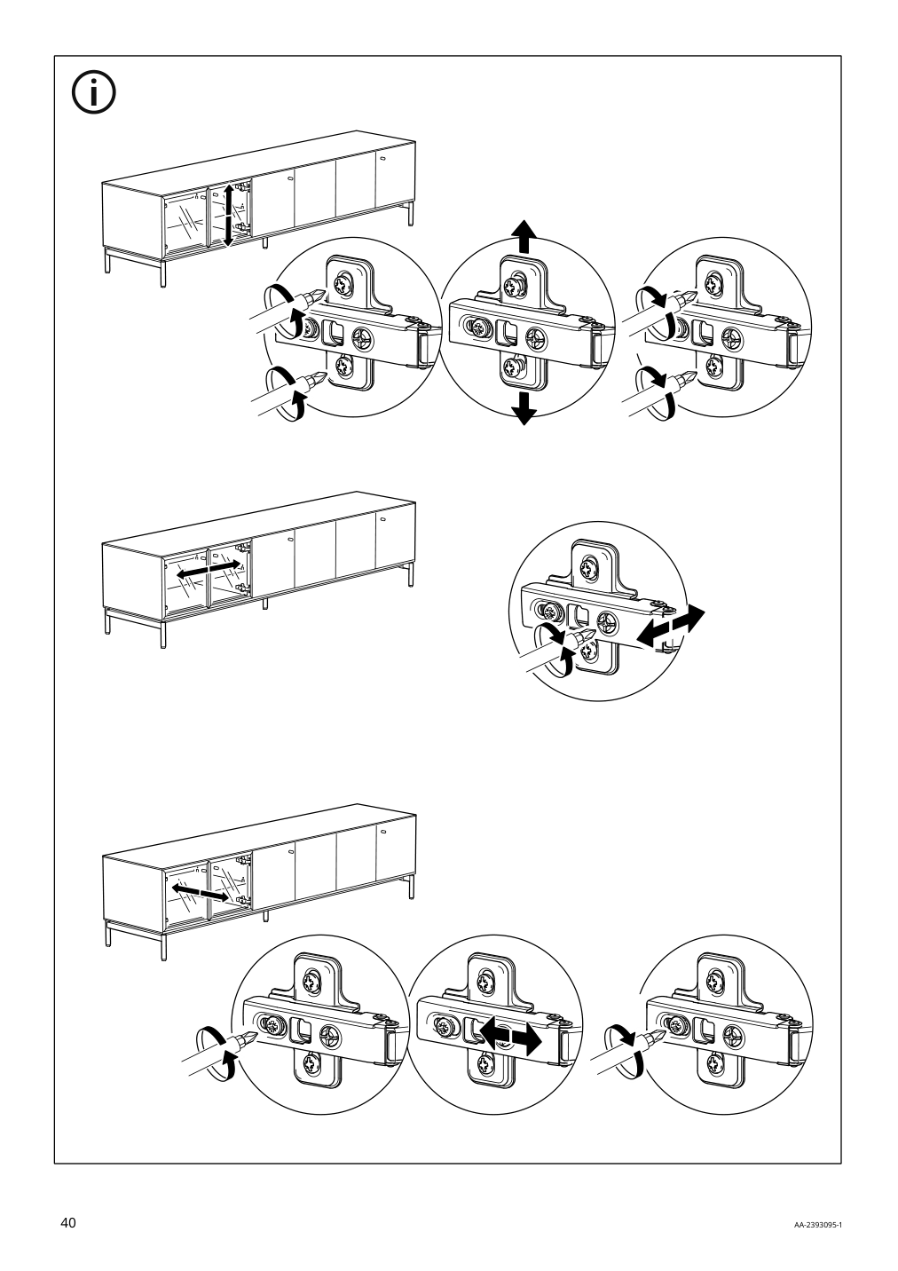 Assembly instructions for IKEA Boastad tv unit black oak veneer | Page 40 - IKEA BOASTAD TV unit 005.070.56