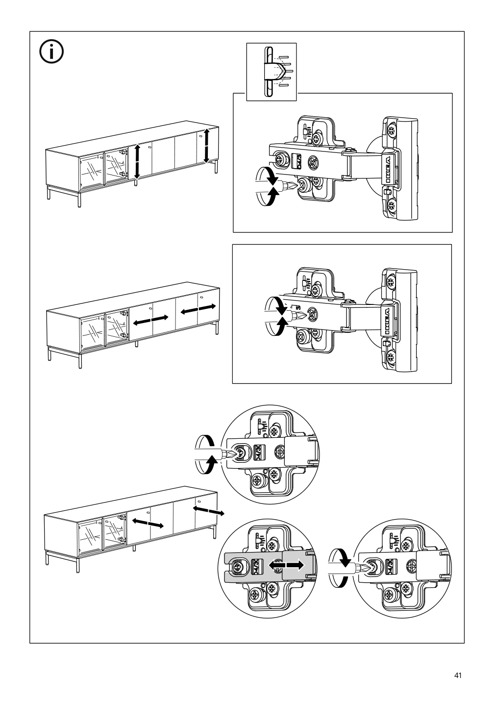 Assembly instructions for IKEA Boastad tv unit black oak veneer | Page 41 - IKEA BOASTAD TV storage combination 195.352.19