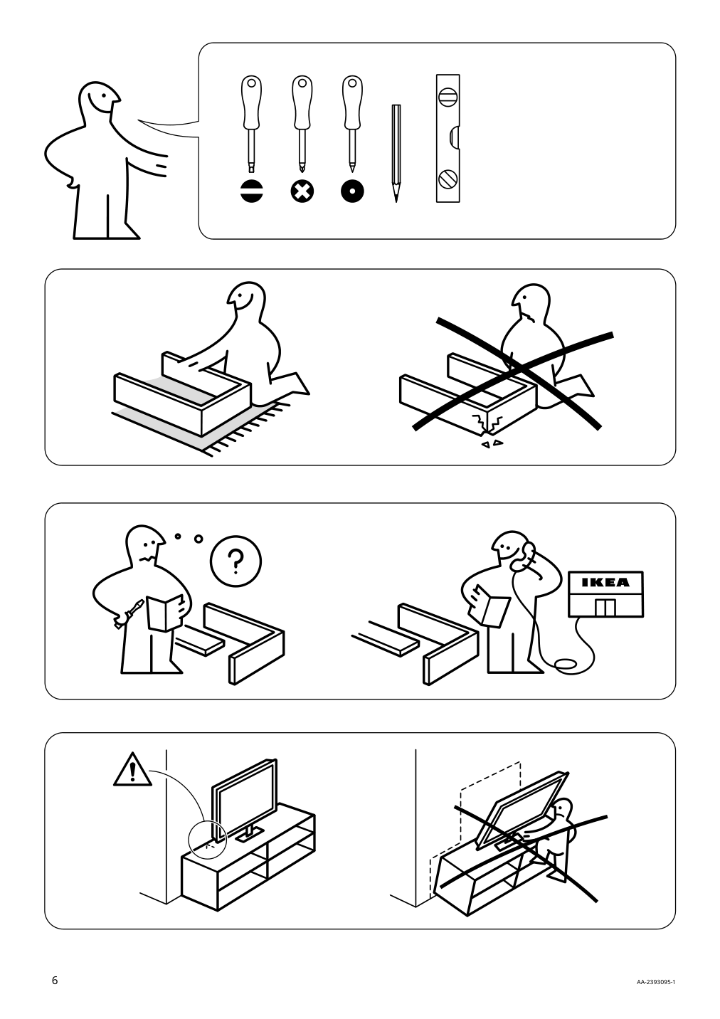 Assembly instructions for IKEA Boastad tv unit black oak veneer | Page 6 - IKEA BOASTAD TV unit 005.070.56