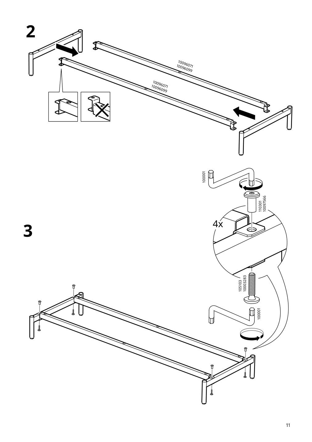 Assembly instructions for IKEA Boastad tv unit black oak veneer | Page 11 - IKEA BOASTAD TV storage combination 595.352.22