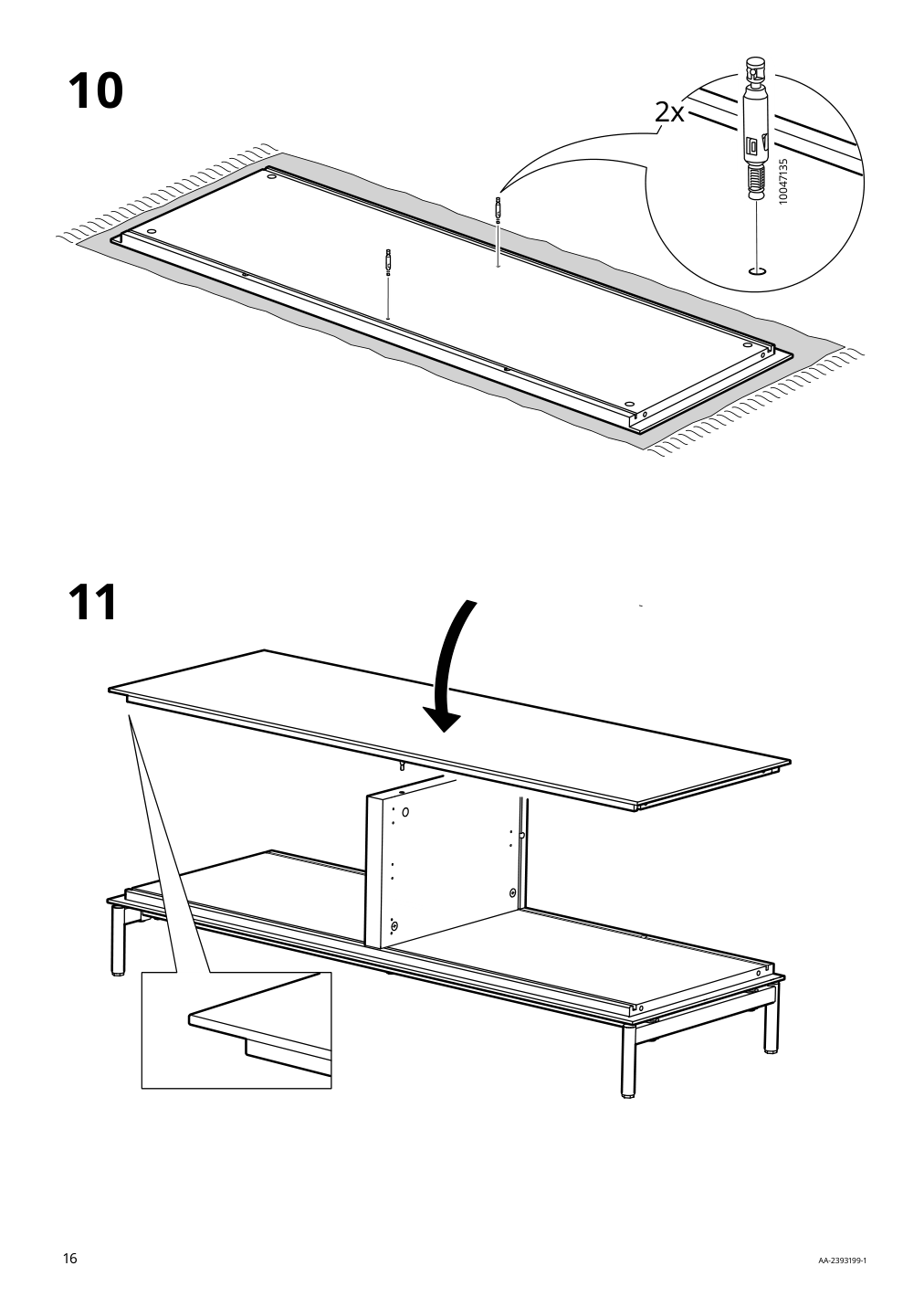 Assembly instructions for IKEA Boastad tv unit black oak veneer | Page 16 - IKEA BOASTAD TV storage combination 595.352.22