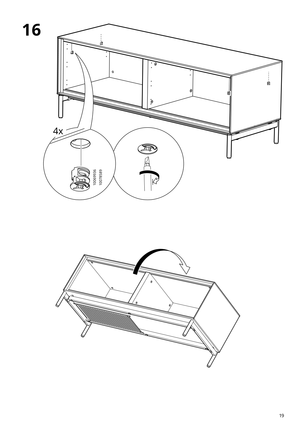 Assembly instructions for IKEA Boastad tv unit black oak veneer | Page 19 - IKEA BOASTAD TV unit 805.070.24