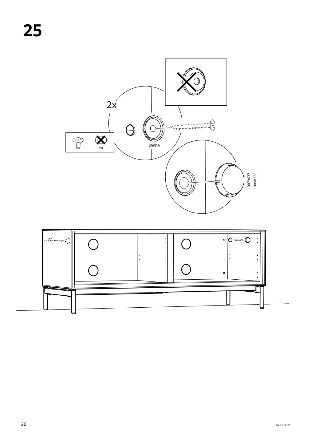 Assembly instructions for IKEA Boastad tv unit black oak veneer | Page 26 - IKEA BOASTAD TV unit 805.070.24