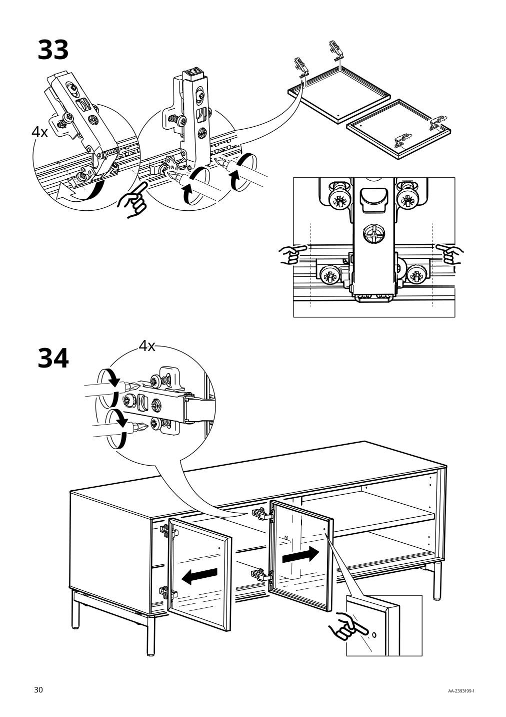 Assembly instructions for IKEA Boastad tv unit black oak veneer | Page 30 - IKEA BOASTAD TV unit 805.070.24