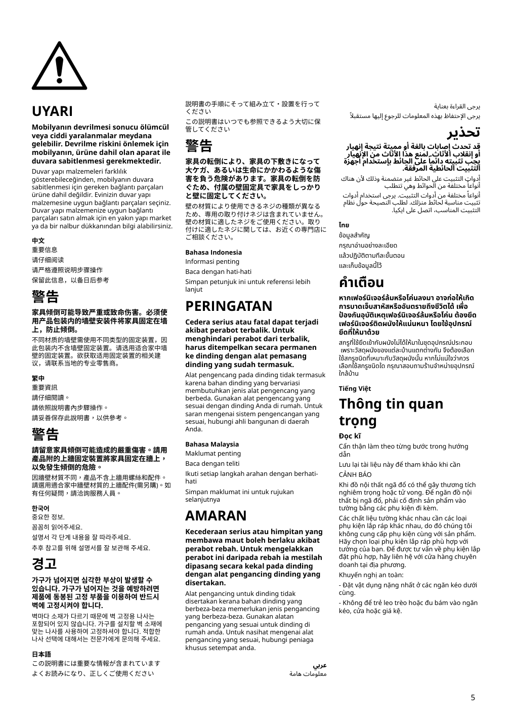 Assembly instructions for IKEA Boastad tv unit black oak veneer | Page 5 - IKEA BOASTAD TV unit 805.070.24