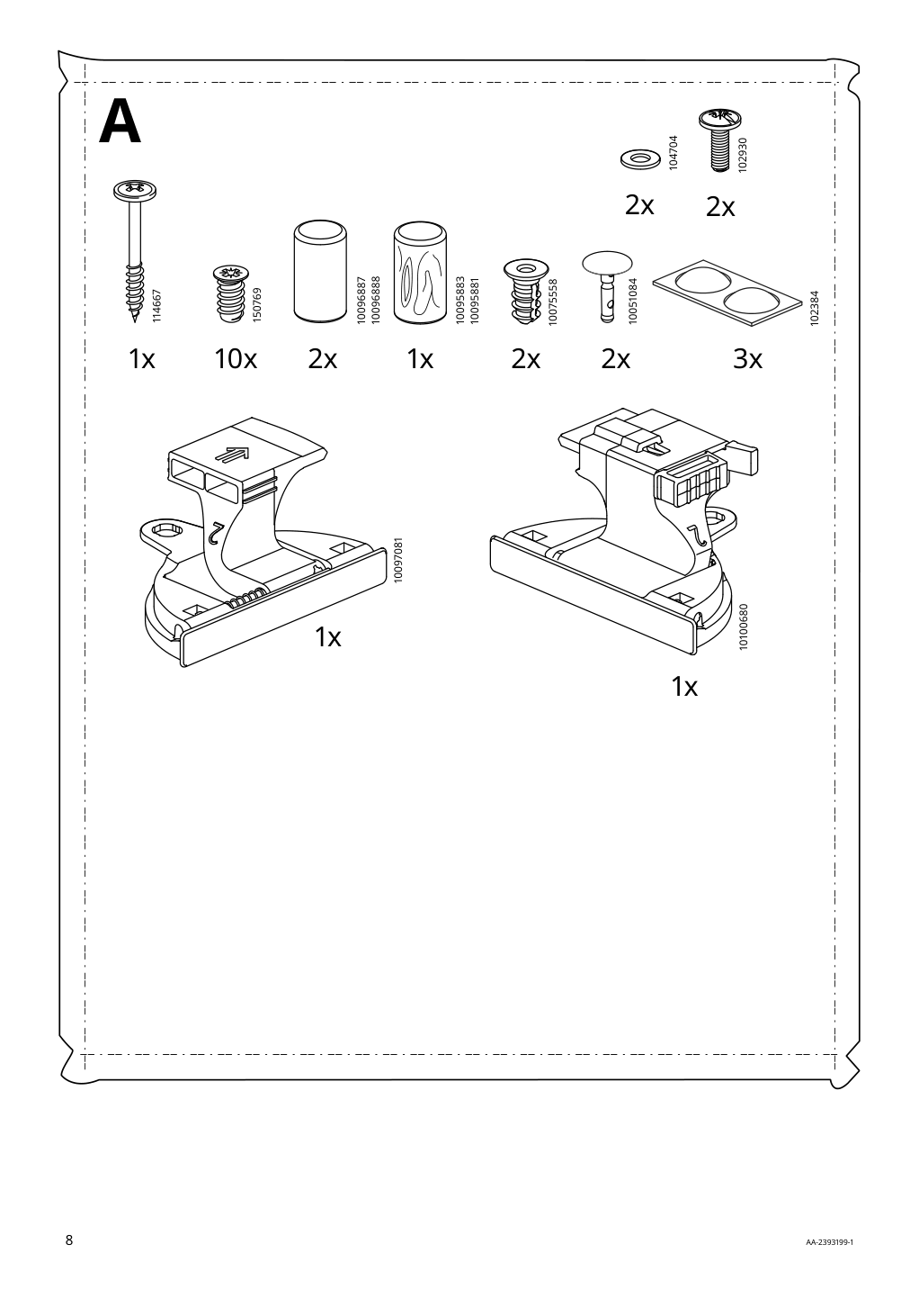 Assembly instructions for IKEA Boastad tv unit black oak veneer | Page 8 - IKEA BOASTAD TV storage combination 595.352.22