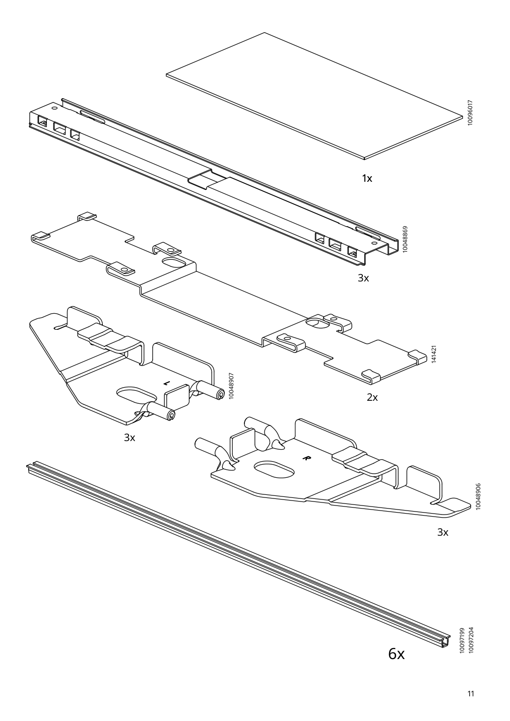 Assembly instructions for IKEA Boastad wall shelf black oak veneer | Page 11 - IKEA BOASTAD TV storage combination 195.352.19