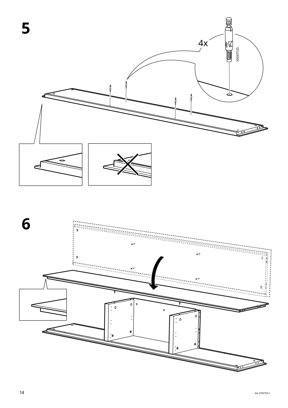 Assembly instructions for IKEA Boastad wall shelf black oak veneer | Page 14 - IKEA BOASTAD TV storage combination 195.352.19