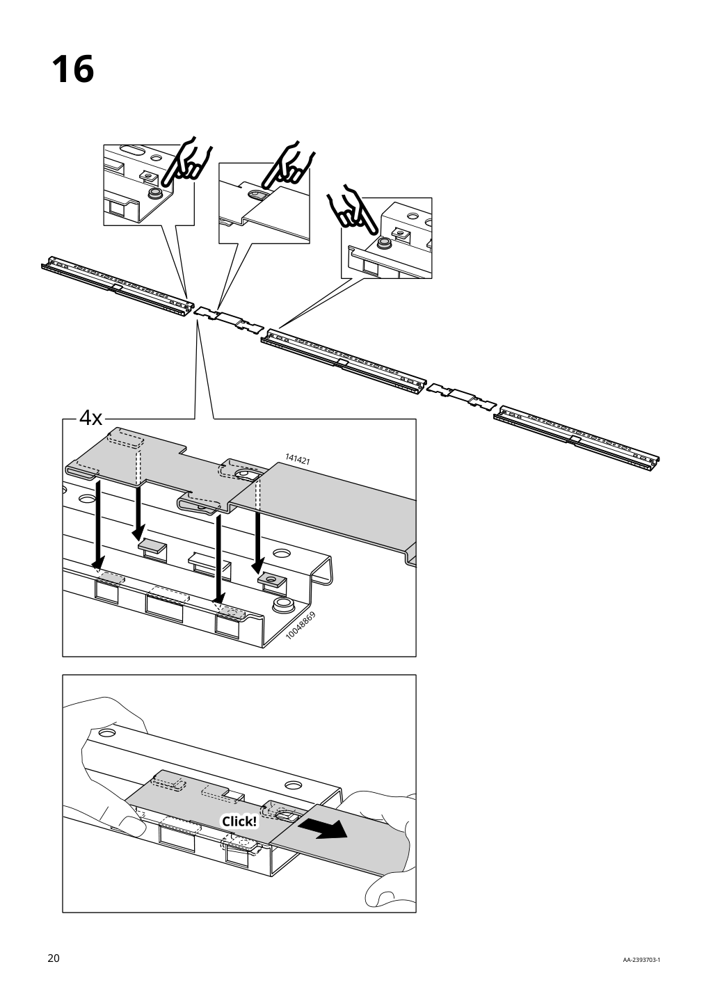 Assembly instructions for IKEA Boastad wall shelf black oak veneer | Page 20 - IKEA BOASTAD TV storage combination 195.352.19