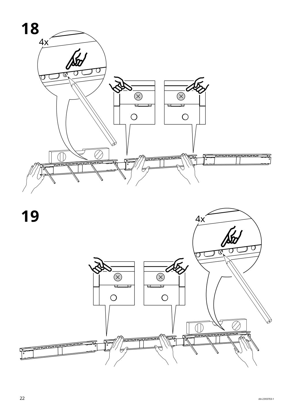 Assembly instructions for IKEA Boastad wall shelf black oak veneer | Page 22 - IKEA BOASTAD TV storage combination 195.352.19