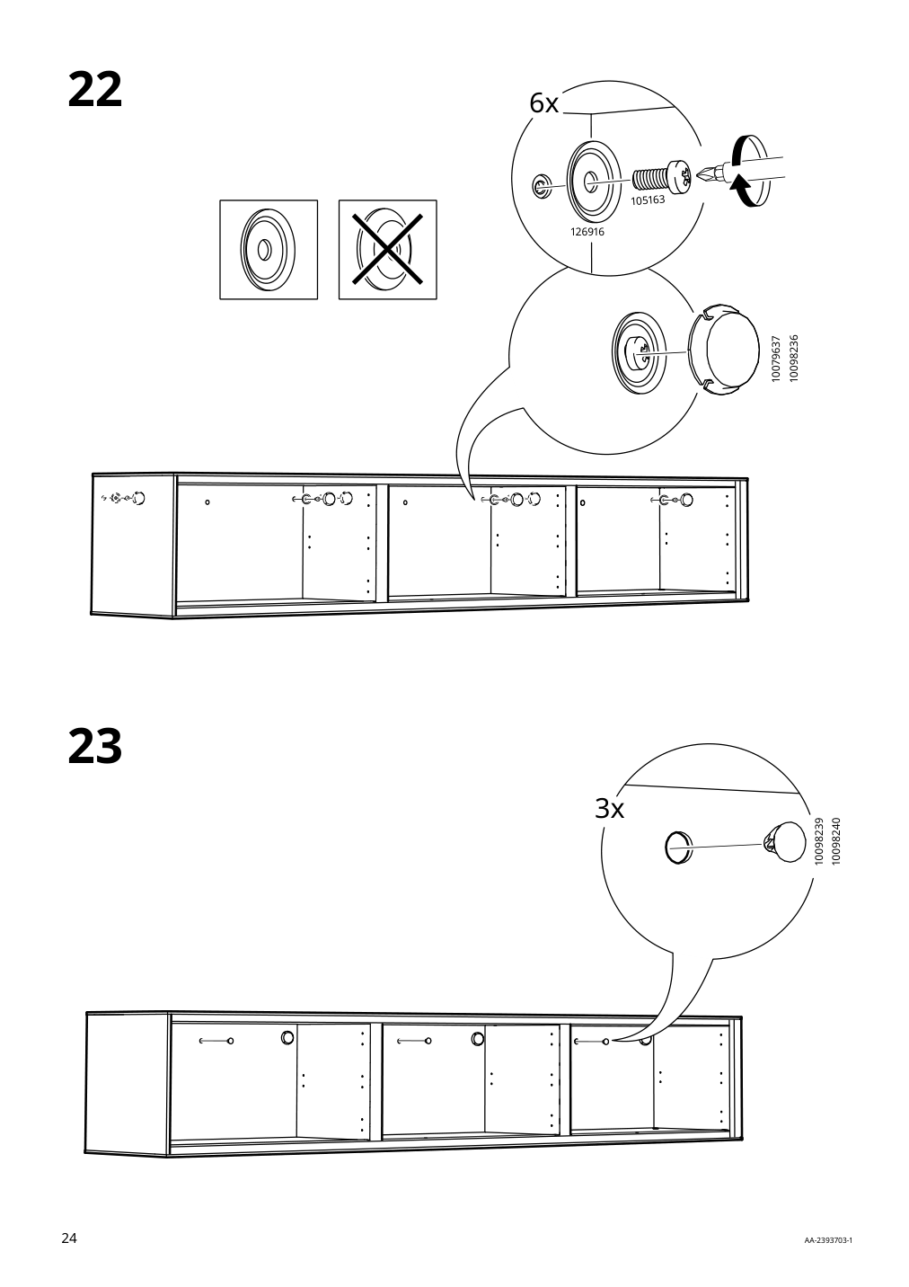 Assembly instructions for IKEA Boastad wall shelf black oak veneer | Page 24 - IKEA BOASTAD TV storage combination 195.352.19